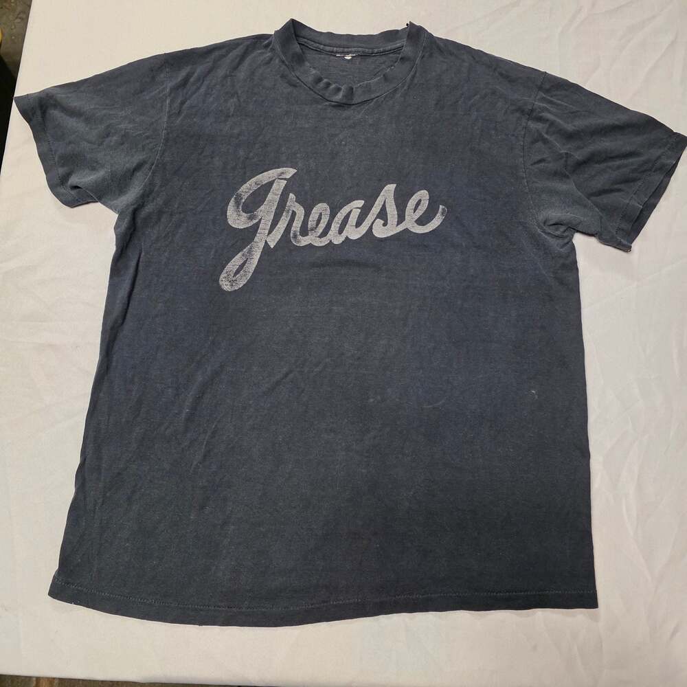 Vintage Grease Harlequin Dinner Playhouse Santa Ana Musical Promo T-Shirt Large